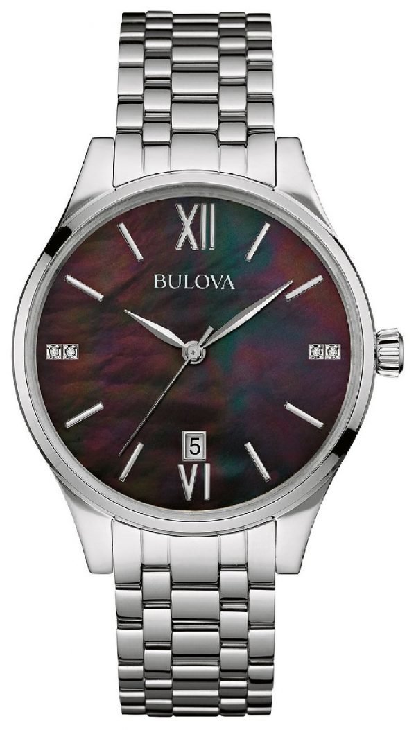 Bulova Diamond 96s162 Kello Ruskea / Teräs