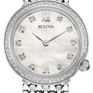 Bulova Diamond 96w206 Kello Valkoinen / Teräs