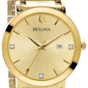 Bulova Diamond 97d115 Kello Kullattu / Kullansävytetty Teräs