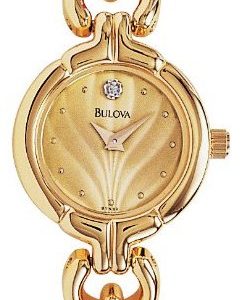 Bulova Diamond 97s32 Kello Samppanja / Kullansävytetty Teräs