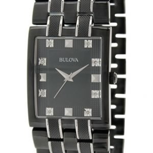 Bulova Diamond 98d111 Kello Musta / Teräs