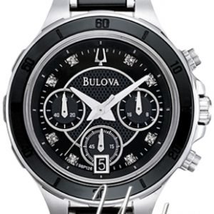 Bulova Diamond 98p126 Kello Musta / Keraaminen