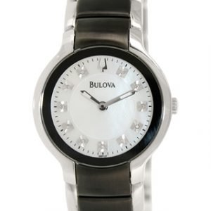 Bulova Diamond 98p127 Kello Valkoinen / Teräs