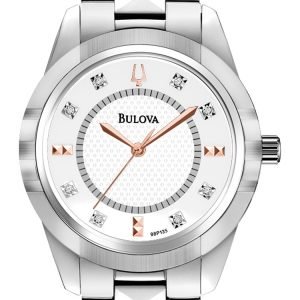 Bulova Diamond 98p135 Kello Hopea / Teräs