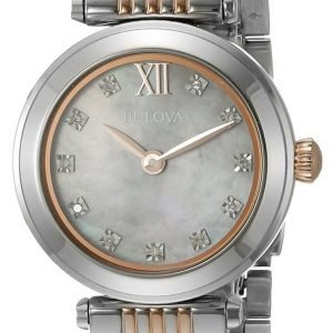 Bulova Diamond 98p156 Kello Harmaa / Punakultasävyinen