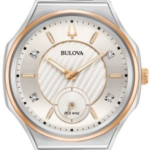 Bulova Diamond 98p182 Kello Hopea / Teräs