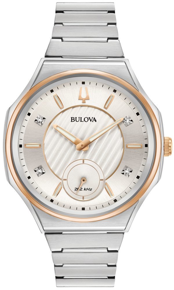 Bulova Diamond 98p182 Kello Hopea / Teräs