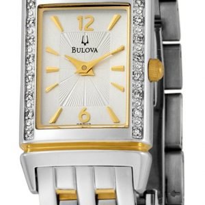 Bulova Diamond 98r113 Kello Hopea / Kullansävytetty Teräs