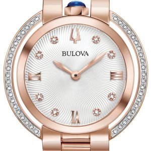 Bulova Diamond 98r248 Kello Hopea / Punakultasävyinen