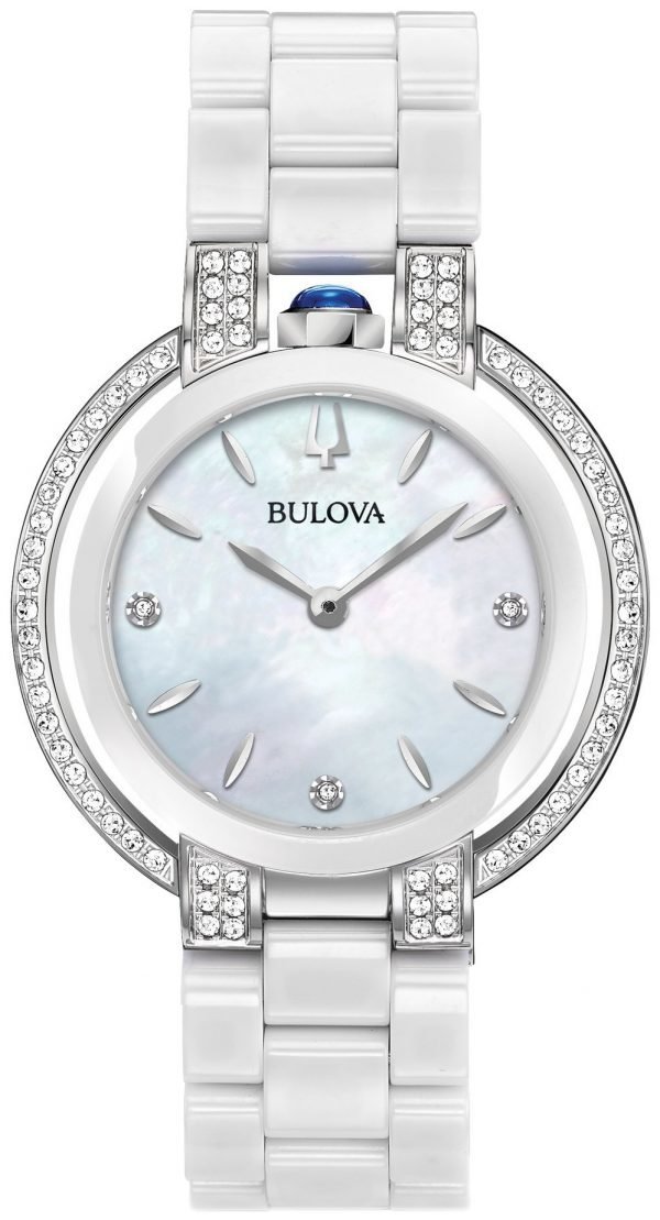 Bulova Diamond 98r265 Kello Valkoinen / Keraaminen