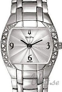 Bulova Diamonds Dam 96r003 Kello Hopea / Teräs