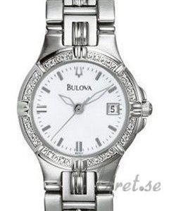 Bulova Diamonds Dam 96r04 Kello Valkoinen / Teräs