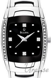 Bulova Diamonds Dam 96r40 Kello Musta / Teräs