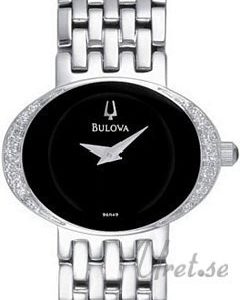 Bulova Diamonds Dam 96r49 Kello Musta / Teräs