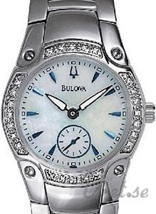 Bulova Diamonds Dam 96r55 Kello Valkoinen / Teräs