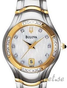 Bulova Diamonds Dam 98r70 Kello Hopea / Teräs