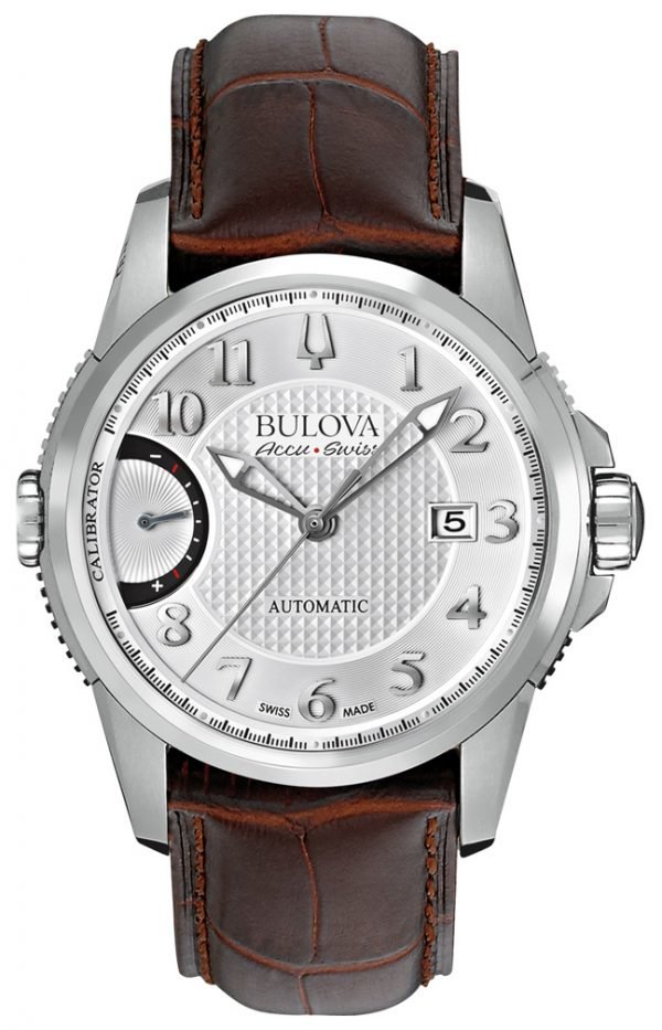 Bulova Dress 63b171 Kello Hopea / Nahka