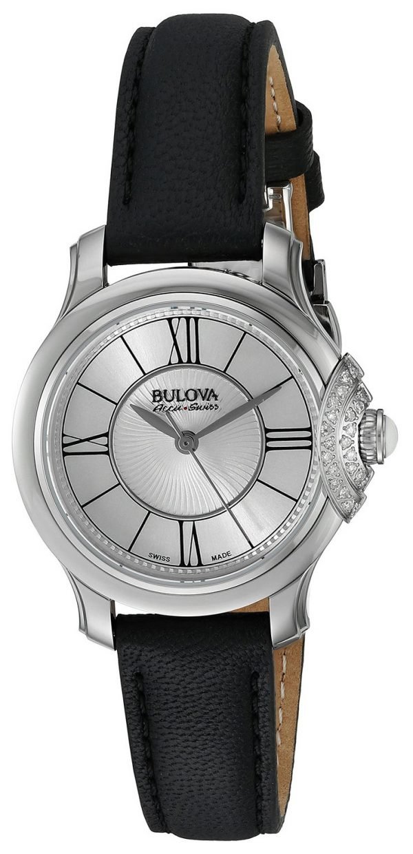 Bulova Dress 63r142 Kello Hopea / Nahka