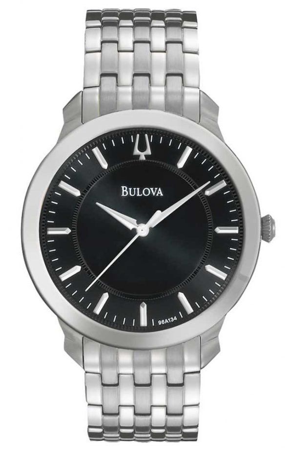 Bulova Dress 96a134 Kello Musta / Teräs