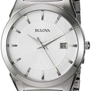 Bulova Dress 96b015 Kello Hopea / Teräs