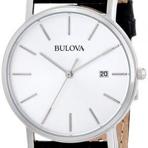 Bulova Dress 96b104 Kello Hopea / Nahka