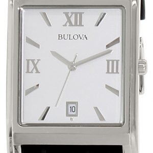 Bulova Dress 96b107 Kello Hopea / Nahka