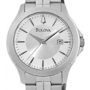 Bulova Dress 96b167 Kello Hopea / Teräs