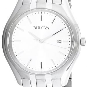 Bulova Dress 96b264 Kello Valkoinen / Teräs