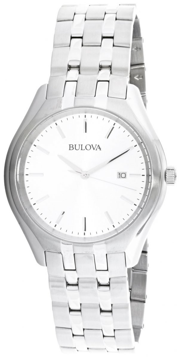 Bulova Dress 96b264 Kello Valkoinen / Teräs