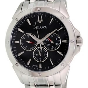 Bulova Dress 96c107 Kello Musta / Teräs