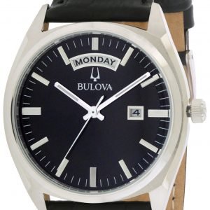 Bulova Dress 96c128 Kello Musta / Nahka