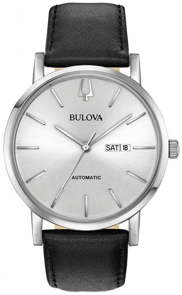 Bulova Dress 96c130 Kello Hopea / Nahka