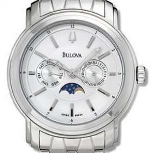 Bulova Dress 96c34 Kello Valkoinen / Teräs