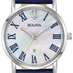 Bulova Dress 96m146 Kello Valkoinen / Nahka