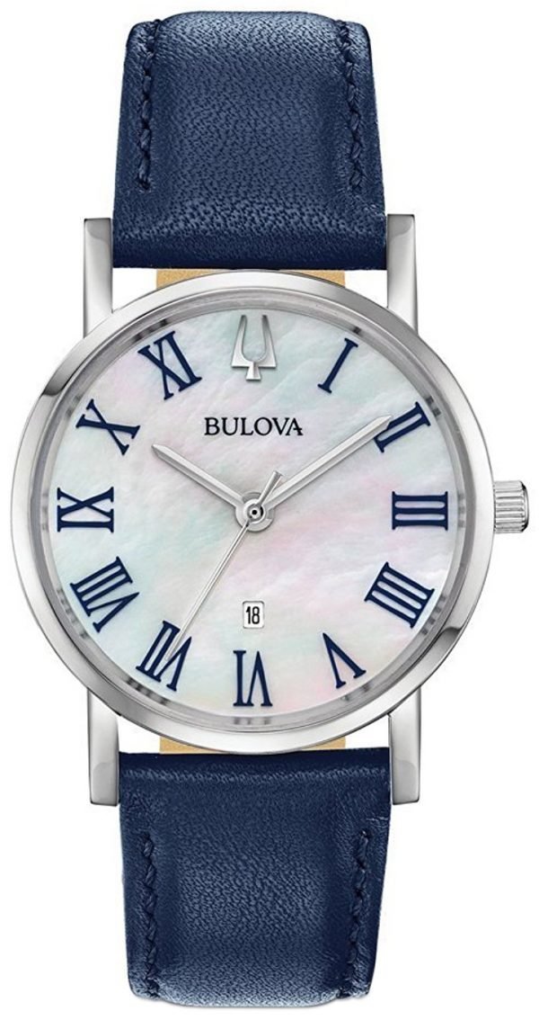 Bulova Dress 96m146 Kello Valkoinen / Nahka