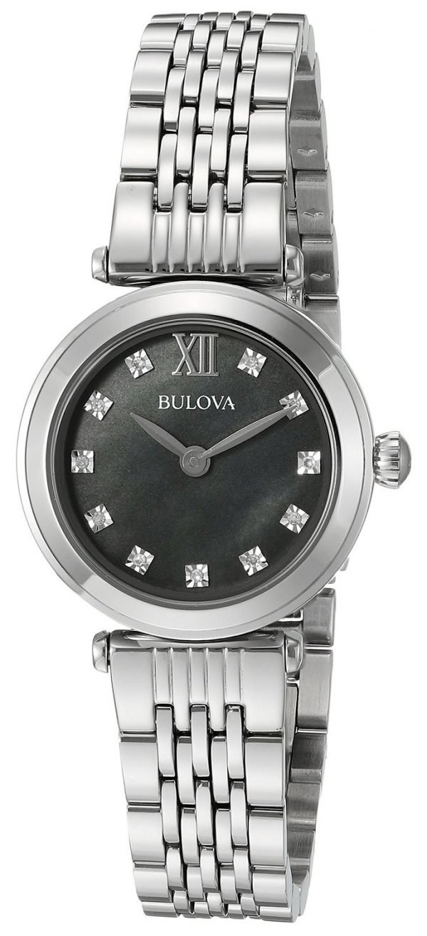 Bulova Dress 96p169 Kello Musta / Teräs