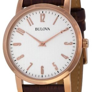 Bulova Dress 97a106 Kello Valkoinen / Nahka