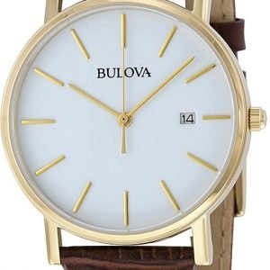 Bulova Dress 97b100 Kello Valkoinen / Nahka