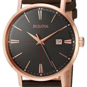 Bulova Dress 97b154 Kello Harmaa / Nahka