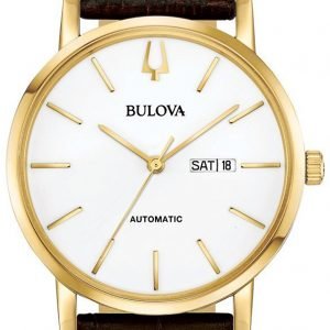 Bulova Dress 97c107 Kello Valkoinen / Nahka