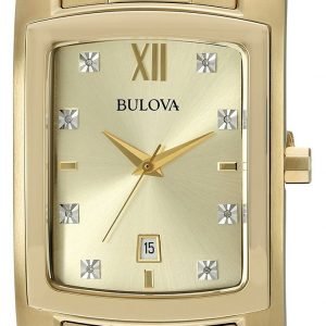 Bulova Dress 97d107 Kello Samppanja / Kullansävytetty Teräs