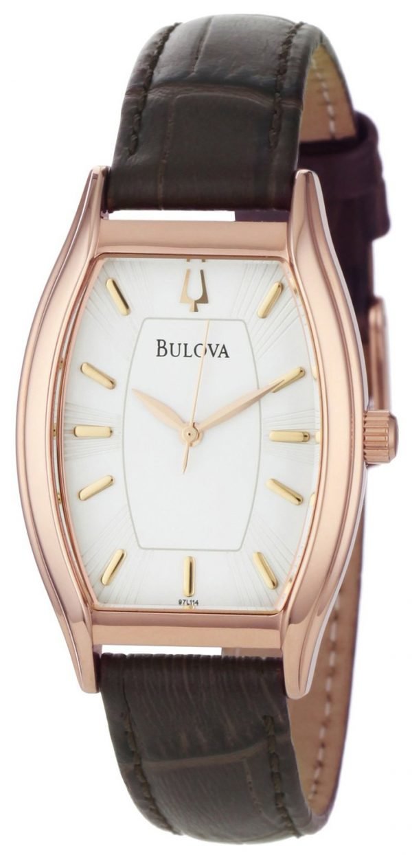 Bulova Dress 97l114 Kello Valkoinen / Nahka