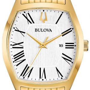 Bulova Dress 97m116 Kello Hopea / Kullansävytetty Teräs