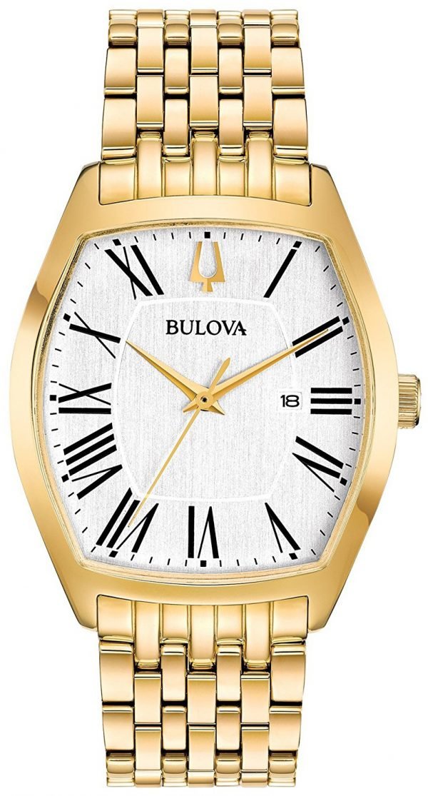 Bulova Dress 97m116 Kello Hopea / Kullansävytetty Teräs