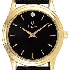 Bulova Dress 97y01 Kello Musta / Nahka