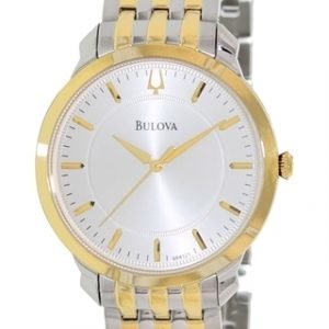 Bulova Dress 98a121 Kello Hopea / Kullansävytetty Teräs