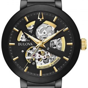 Bulova Dress 98a203 Kello Musta / Teräs