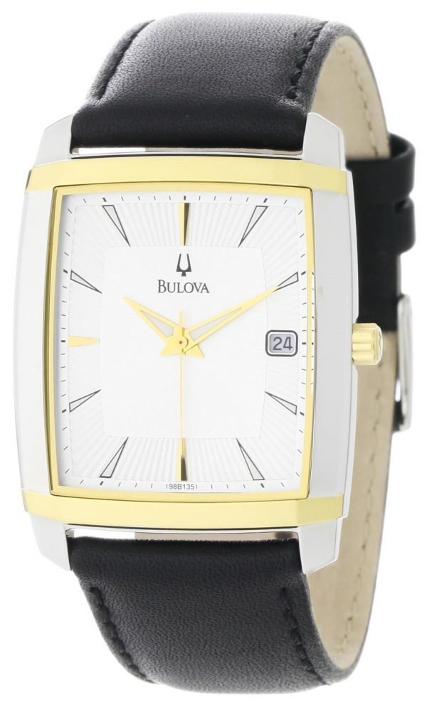 Bulova Dress 98b135 Kello Valkoinen / Nahka