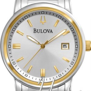 Bulova Dress 98b157 Kello Hopea / Kullansävytetty Teräs