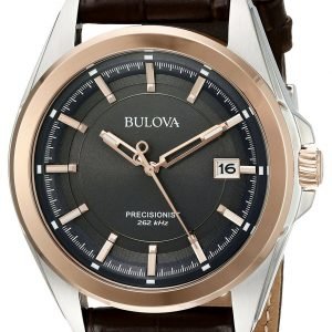 Bulova Dress 98b267 Kello Harmaa / Nahka